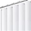 Dynamene - Tenda da doccia extra lunga in tessuto - Trama a nido d'ape, 84 pollici di lunghezza, tenda da bagno resistente in tessuto pesante per bagno, 256 g/mq, set di tende da bagno di lusso