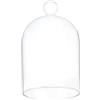 BENECREAT Campana Espositiva in Vetro da 12x16cm, Cupola Antipolvere Trasparente, Campana di Vetro per Piante, Luci Fatate O Decorazioni da Tavolo per Matrimoni