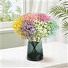 Wennala 6 Mazzi Fiori Finti per Decorazioni, Fiori Artificiali, Decorazione Floreale In Plastica, Bouquet per Feste di Nozze, Fiori Finti per Matrimonio, Esterno, Interno, Cimitero