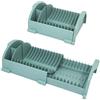 COSE DA CASA Scolapiatti posate da appoggio retrattile regolabile allungabile salvaspazio slim per cucina in plastica made in Italy (Tiffany)