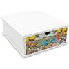Generico Cassettiera Porta Cialde e Capsule Caffè - Organizer in Legno con Cassetto Salvaspazio, Supporto Macchina Caffè, Tisane Tè Coffee Station per Cucina Ufficio B&B, 27x32,5x11 cm (Napoli)