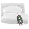 BaSaTex Federe biologiche, confezione da 2 pezzi, per cuscini cervicali e per la salute, 97% cotone certificato GOTS, 3% elastan, 30 x 50 cm, colore: bianco