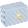 SUPAWAY 12 Tovaglioli morbidi in misto poliestere-lino, Tovaglioli in tessuto 40x40 cm Tovaglioli in mussola per uso quotidiano, cucina, ristorante, festa, Natale, matrimonio, compleanno (Blu Cielo)