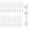 MEISO 20 Set 38mm Cristalli di Ricambio per Lampadari, Pendenti Trasparenti, Ciondolo in Cristallo Prisma di Ghiacciolo per Giardino, Decorazione di Nozze, Fai da Te