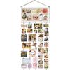 VINCOURNA Cornici Foto Multiple Da Parete E 30 Foto Clip (Bianco/Grande) | Cornice Multipla da Parete con Tavola per Messaggi, Portafoto Multiplo, Espositore per Foto e Ricordi