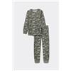 Tezenis Pigiama Lungo Bimbo Stampa Camo Bambino Verde