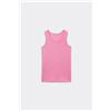 Tezenis Canotta Spalla Larga Bimbi Unisex In Cotone Unisex Rosa