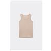 Tezenis Canotta Spalla Larga Bimbi Unisex In Cotone Unisex Marrone