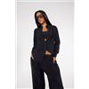 Tezenis Camicia In Tela Suede Touch Donna Nero