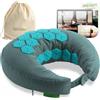 BACKLAXX® Cuscino da Viaggio Agopressione, Grano Saraceno & Funzione Flip