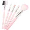 PARENCE Pennelli trucco - Set di 5 pennelli cosmetici - 11 cm - Pennello per viso e occhi - Colore rosa