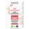 SANTE Naturkosmetik Skin Protection Maschera istantanea lenitiva con ceramidi, olio di semi d'uva e burro di karitè biologico, maschera idratante per la cura della pelle morbida, 8 ml