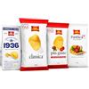 Generico San Carlo Mix Confezioni Maxi Patatine Classica, Rustica, Più Gusto Pomodorini e 1936 Antica Ricetta - Snack Salati Croccanti per Aperitivo, Feste e Dispensa [4 Confezioni]