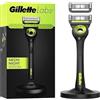 Gillette Labs Rasoio da uomo, con 1 ricarica, nero