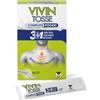 Vivin Tosse Complete Pocket Azione 3in1 Tosse Secca, Tosse Grassa, Mal Di Gola, 14 Stick 10ml. Senza Glutine e Senza Lattosio.