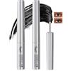 Sitovely 2PCS Mascara con bacchetta di ferro, Primer per ciglia arriccianti 3D, Mascara con bacchetta di metallo impermeabile, Naturale a lunga tenuta e senza sbavature, non si sfalda