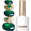Generico Smalto Per Unghie Gel Cat's Eye Verde Smeraldo | Forniture Manicure In Gel Jade Fruit | Gels Colorato Unghie Donne, Principianti, Professionisti | Regalo Per La Festa Di Nozze Del Sa
