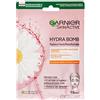 Garnier Maschera in Tessuto Skin Active Hydra Bomb, Formula Idratante e Lenitiva per Pelli Secche e Sensibili, Camomilla, Confezione da 5 Pezzi