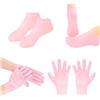 VYNZOR Maschera Piedi in Silicone Professionale + Guanti in silicone idratanti, Trattamento Intensivo per Maschera Piedi Secchi Screpolati, Calzini Idratanti per Pedicure Casalingo con Anti Scadimento