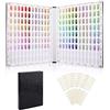 Segbeauty Libro Espositore 216 Colori per Unghie, Organizer Espositore per Smalto Gel per Unghie con Grafico Display con 240 Tip per Unghie Finte, Libretto Professionale da Salone per Nail Art