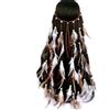 GWAWG Feather Headpiece, Vintage Headpiece Hippie Head Chain, Indian Headband Women's Headband Headpiece Tribal Headpiece in Native American Style, Indian Jewellery Feather Headpiece