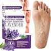 nailpretty 2 Paia Maschera Piedi Esfoliante, Peeling Piedi Idratante, Cura dei Piedis Secchi e Talloni Screpolati, Calzini Nutrienti con Olio, Per i Piedis Per Uomini e Donne (Lavanda)