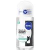 NIVEA Black & White Invisible Fresh Roll-on 6 x 50 ml, Deodorante donna antitraspirante 72h, Deodorante roll on contro odori, sudore, residui, irritazioni e macchie, Profumo fresco e floreale