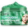 KLLALO Hair Colour Cera, Cera Temporanea per Capelli, gel colorato per capelli Uomo e Donna Lavabile, Crema Acconciatura Temporanea, acconciatura opaca naturale per la festa.Cosplay, Halloween (Verde)