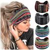 STGDAK Fasce per capelli bohémien da donna, alla moda, elasticizzate, larghe, annodate, turbante, per yoga, corsa, fascia elastica per il sudore, elegante, accessori per capelli per ragazze