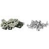 cyclingcolors 25 clip + viti per carenatura carrozzeria moto scooter ciclomotore, 5 mm
