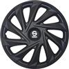 Sparco Spc1580Bk Set Copricerchi 4 Pezzi Varese 15 Pollici Nero