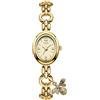CARLIEN Orologio da polso da donna ovale al quarzo, stile vintage, con cinturino in lega di acciaio, numeri romani, numeri romani, elegante orologio da polso impermeabile, C Oro, Moda, Vintage, Lusso