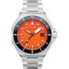 Spinnaker Mens 44mm Dumas Automatic Tangerine 3 Hands Watch with Solid Stainless Steel Bracelet SP-5081-BB