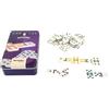 DQB DeQUBE DEQUBE - Set da tavolo - Domino doppio - Formato Viaggio - Scatola metallica - +6 anni (941D00325)