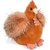 Histoire d'ours - Peluche Gallina - Animale della fattoria - Pollastrella arancione - 20 cm - Carina e dolce - Idea regalo per la nascita e il compleanno per ragazza e ragazzo - HO3161