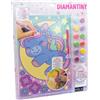 DIAMANTINY Design Art Kawaii Unicorno con Luna, Formato A4, 90019