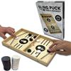 Mad Monkey Tischfussball Slingpuckspiel - Tisch Hockey Brettspiel - Hochwertiges Sling Puck Spiel für Zuhause & Büro - Hockey Brett Spiel Kinder & Erwachsene