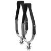 Boland 54320 - Set di speroni western, nero, 1 paio, lucido, plastica, western, cowboy, rodeo, selvaggio west, carnevale, Halloween, festa in maschera, costume, teatro, accessorio, travestimento