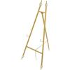 StarTech Cavalletto per cartelli e manifesti - Supporto - Metallo - Catena regolabile - Struttura triangolare - Portatile - 90 cm - Taglia M - Oro