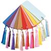 PH PandaHall 40pz Segnalibro di Carta Kraft 10 Colori Segnalibro Vuoto con 80pz 20 Colori Nappe per Lettura Marcatori di Libri Fai Da Te Tag Regalo Artigianato Fare Decorazione