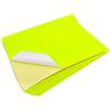 EVG Evergreen Goods - 10 fogli di carta adesiva formato A4, colore giallo fluo, etichette autoadesive stampabili al laser, compatibili con macchine da taglio, sagome Craft Cutters, segnaletica e