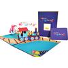 DEESOSPRO® Biglietto D'auguri, Regalo di Compleanno per i Tuoi Bambino, Amici e Amanti, Biglietto di Auguri Pop-Up 3D con Bellissimi Ritagli di Carta, Busta Inclusa (Treno)