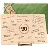 CONTRAXT Regali 90 anni compleanno donna uomo. Regalo biglietto auguri compleanno signora 90 anni uomo idee regalo donna mamma decorazioni segnaposto festone scritta buon regalo (90)