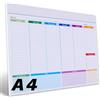 Generic Planning Settimanale da Tavolo 2026 - Planner Settimanale 2026 da Tavolo A4 Senza Date con 52 Fogli Sottomano Organizer Scrivania in ufficio Ogni Dettaglio insieme con Agenda Calendario e Penna.