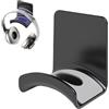 Generic Supporto da parete per cuffie, per cuffie da gioco, adesivo da parete, per casa, camera da , studio, computer, scrivania, configurazione PC