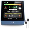 Airthereal Rilevatore di Radon Touchscreen 3,4 Portatile | Aggiornamenti ogni 10 minuti con allarmi acustici e visivi; design ricaricabile per monitoraggio a lungo termine. Blu.