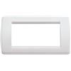 Vimar 16764.04 Idea placca Rondò 4 moduli, 14.8x8.2x0.9cm, bianco