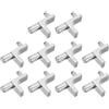 QUARKZMAN 10pz Pioli Supporto Mensole 7,5 Mm/0,30 Perni Colore Nichel | per Mensole Legno Credenza Armadio Mobili, Supporto per Mensole Lega Zinco, Lunghezza Perno