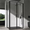 doporro Box Doccia Rettangolare 75x120x195 cm con Doppia Porta a Battente