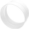 H&C VENT Connettore per tubo di ventilazione, 100 mm, in PVC, diametro 100 mm, con sistema di connessione ad aria